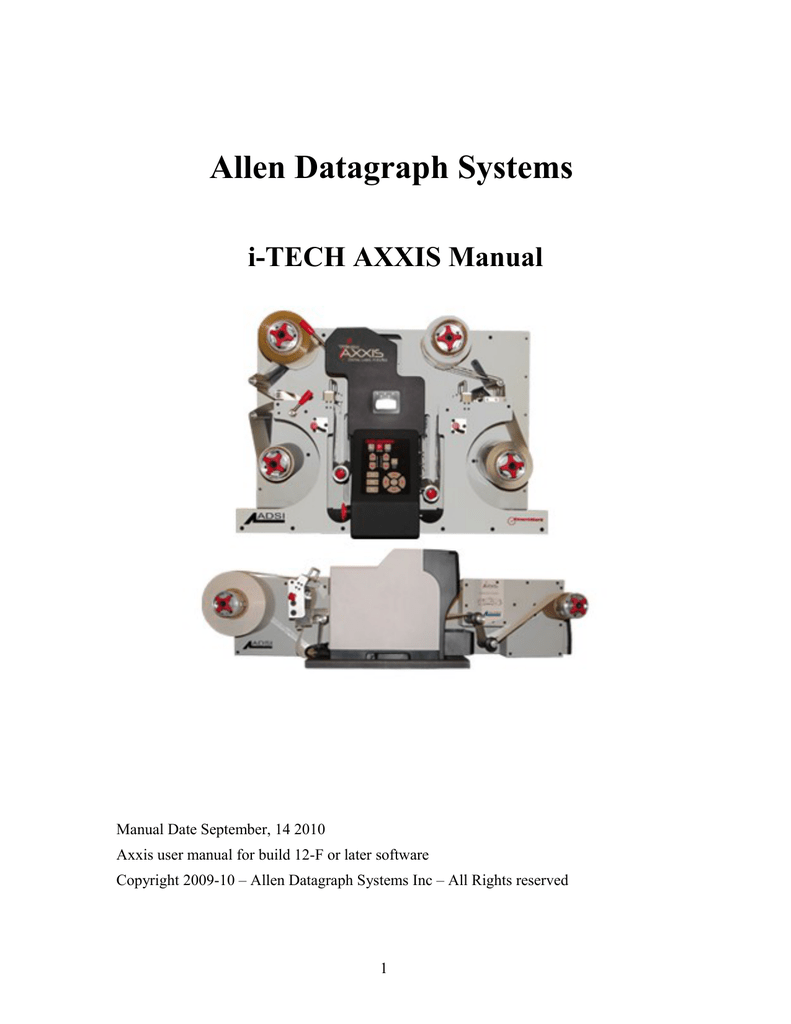 Model 230 Vinyl Cutter Adsi Allen Datagraph Systems