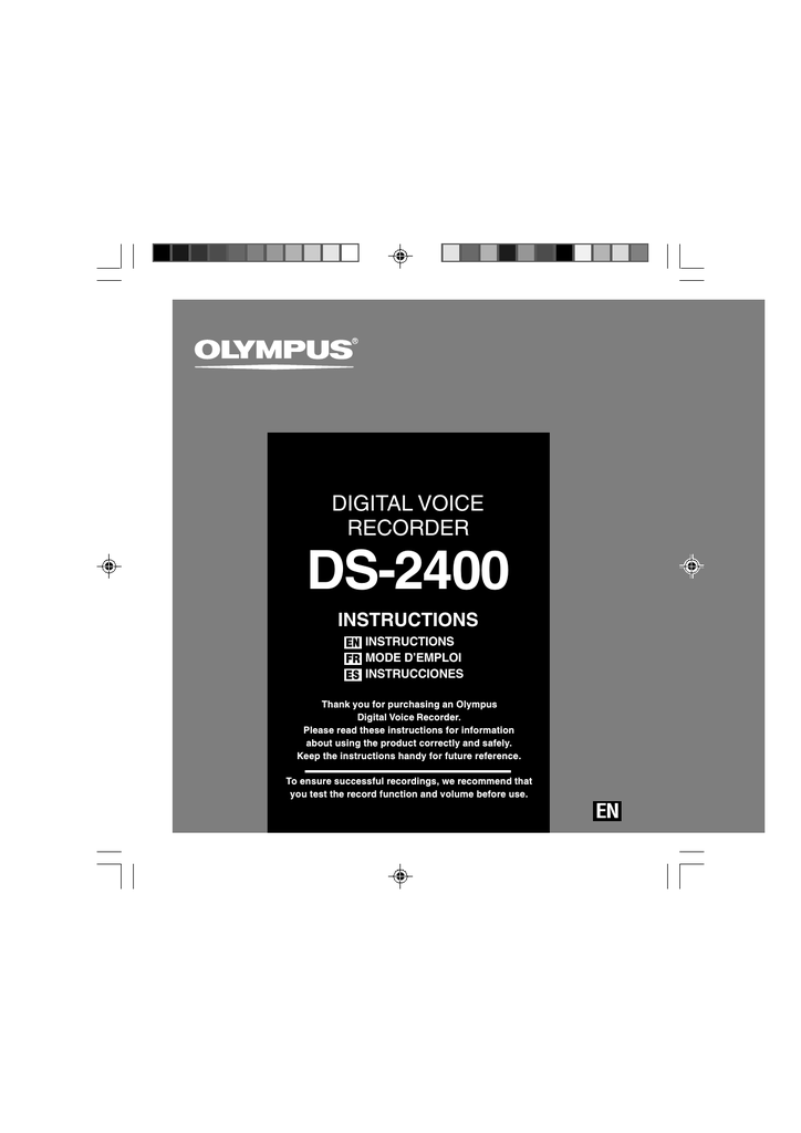 Olympus DS2400 Manualzz