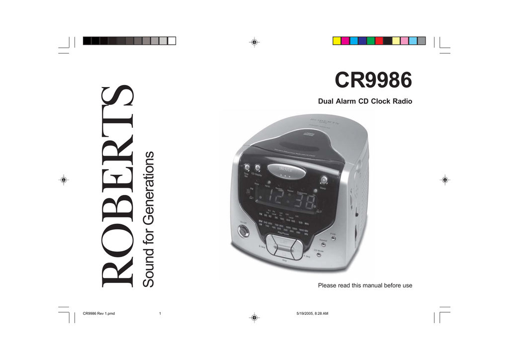 Roberts Radio User manual CR9986 Rev 1.pmd Manualzz