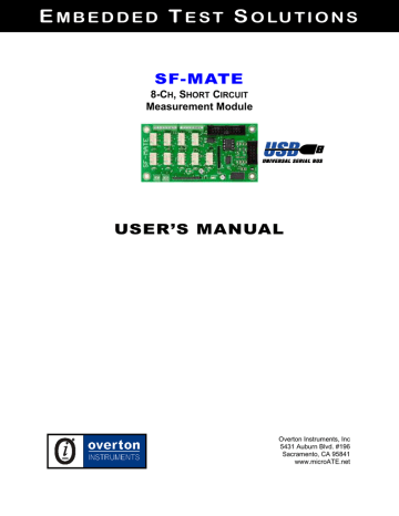 SF-MATE USER`S MANUAL | Manualzz