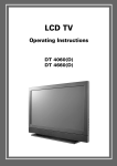 LCD TV DT 4060(D), DT 4660(D) Operating Instructions