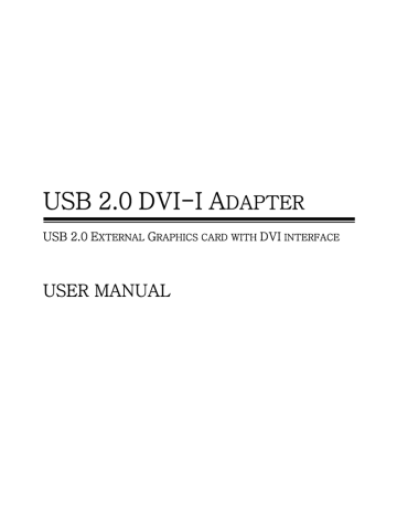 USB 2.0 DVI-I A | Manualzz