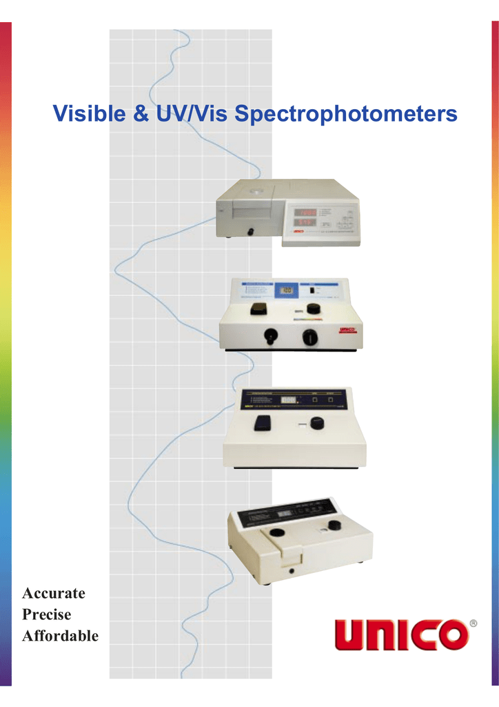 UNICO S-1100-101 Experimental/Operators Manual for Series 1100 and 1200 Spectrophotometer 