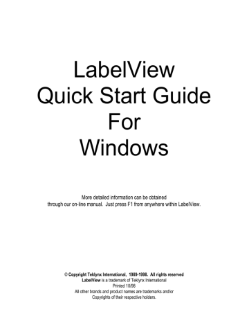 labelview 2015 new window per label