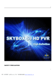 skybox S9 HD PVR User manual