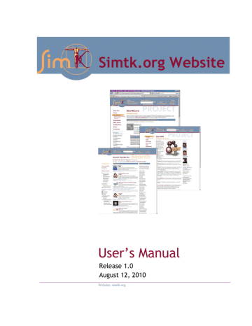 Simtk.org User Guide | Manualzz