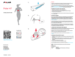 Polar H7 heart rate sensor Getting Started Guide