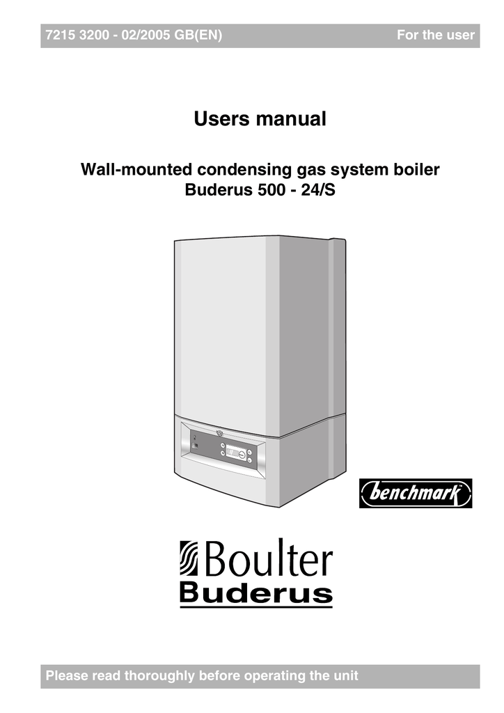 Buderus Boiler Manual
