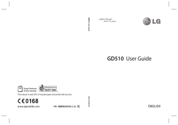 Lg Gd510 User Manual Manualzz