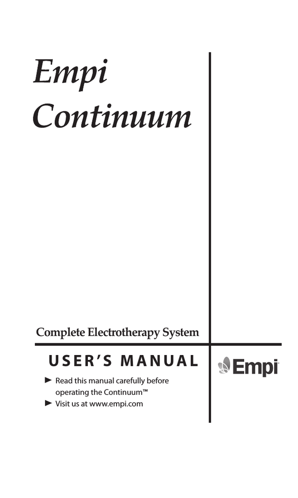 Empi Continuum NMESTENSPDC