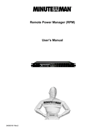 Remote Power Manager RPM User's Manual | Manualzz