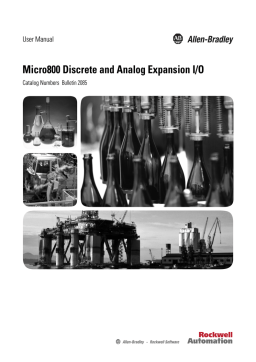 Allen-Bradley Micro800 - User manual, Manual, installation Guide