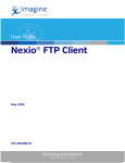 Imagine Communications Nexio FTP Client User Guide