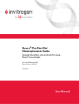 Novex Pre-Cast Gel Electrophoresis Guide - User Manual