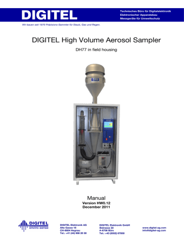 Operation instructions DH77 Touchscreen | Manualzz