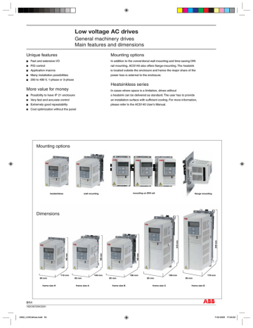 ABB Low Voltage AC Drives ACS140 Datasheet | Manualzz