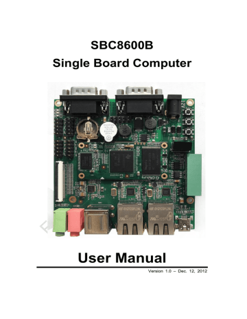 SBC8600B User Manual | Manualzz
