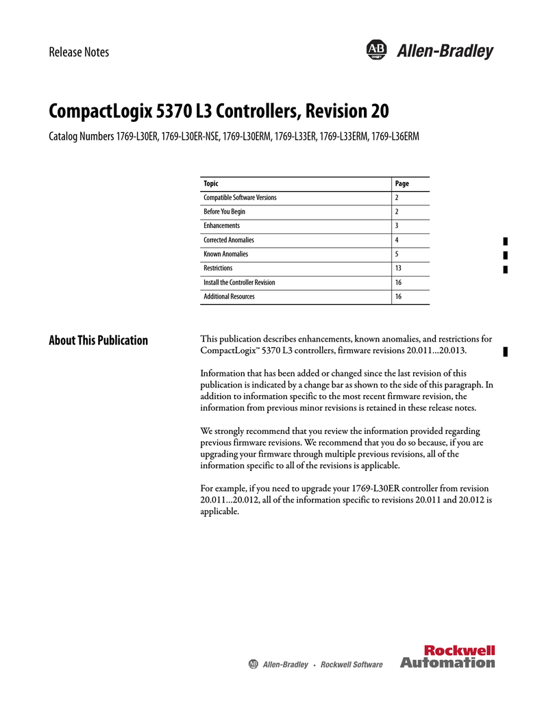 1769 Rn020 Rockwell Automation Manualzz