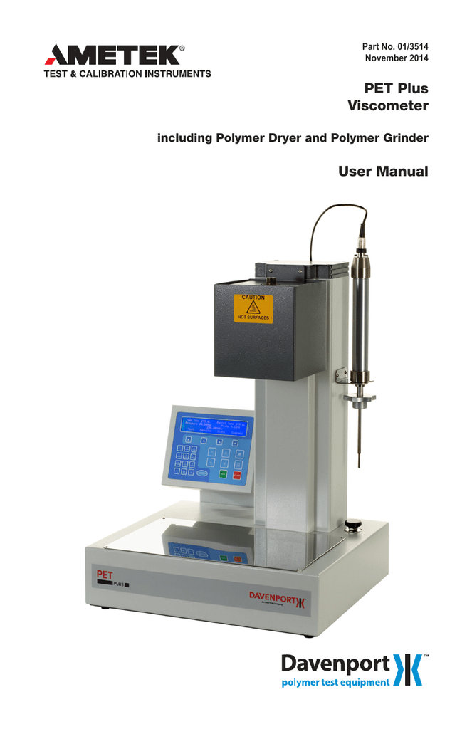 PET Plus User Manual Manualzz