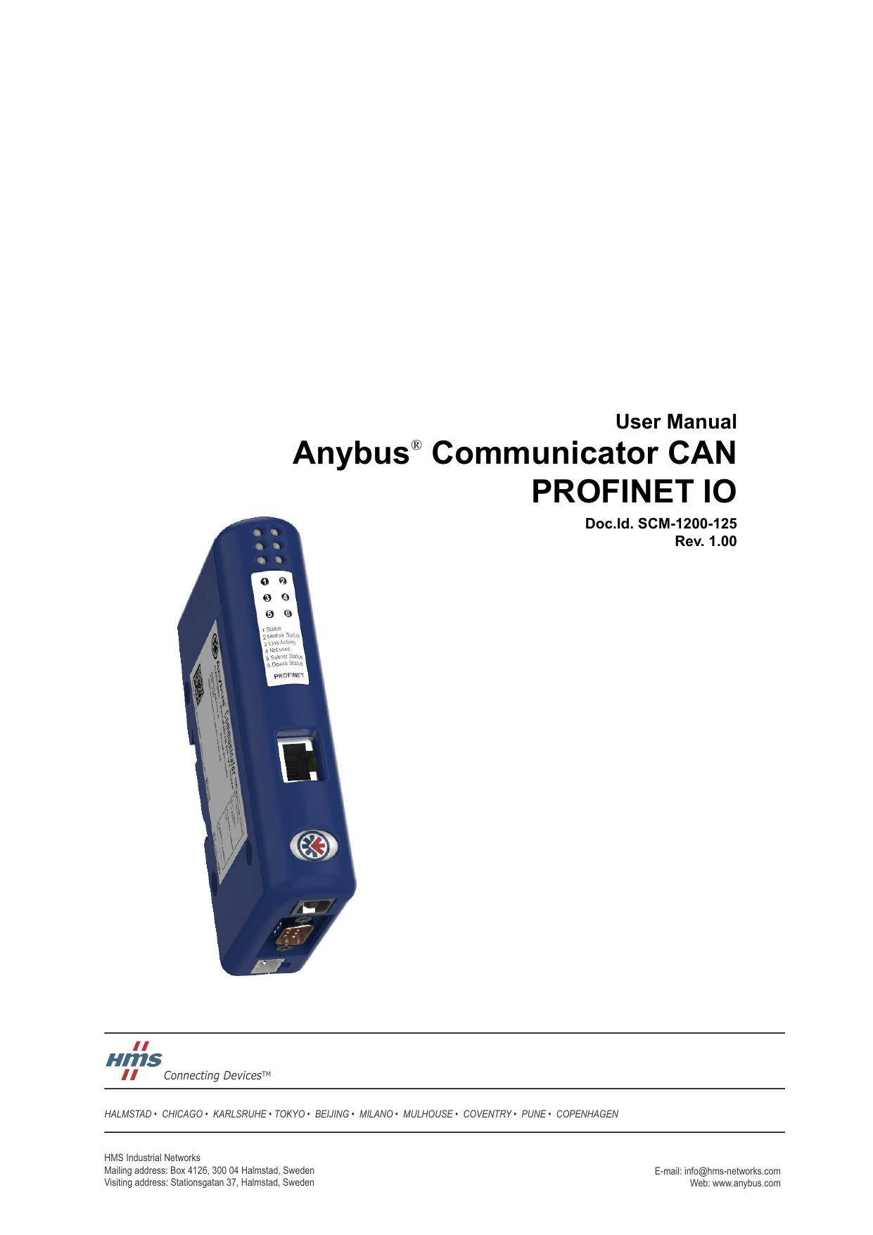 Anybus® Communicator CAN PROFINET IO | Anybus IPconfig (HICP)