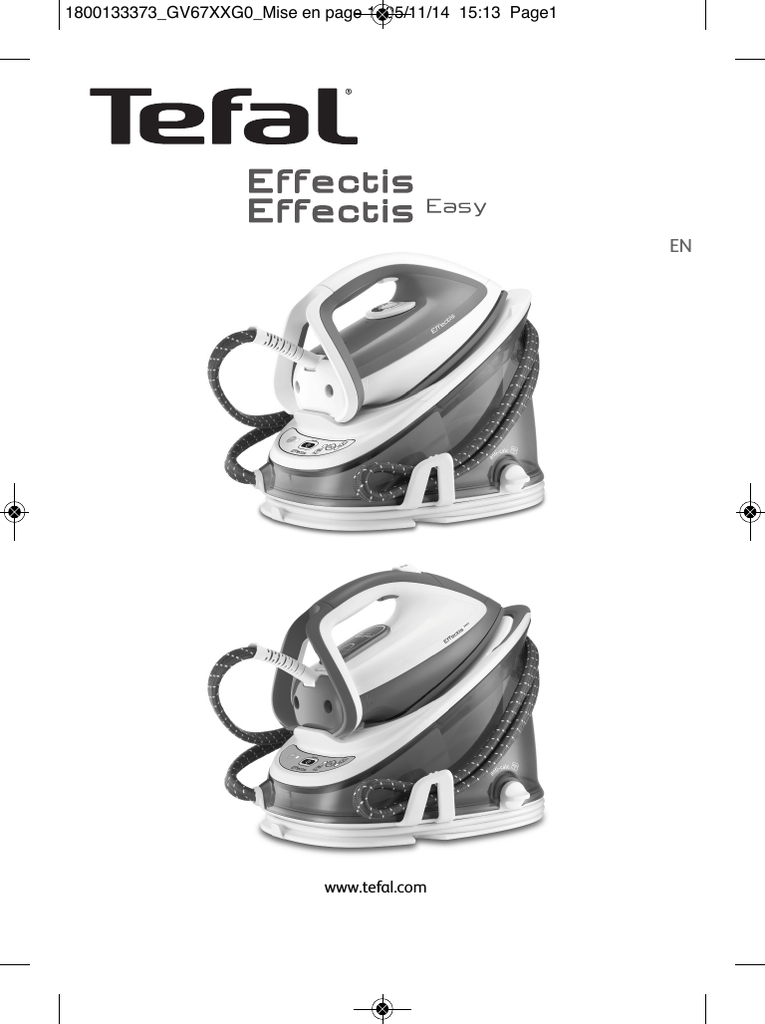 Tefal GV6720 Steam Iron User Manual Manualzz