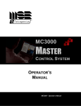 MC3000 Master Operator's Manual