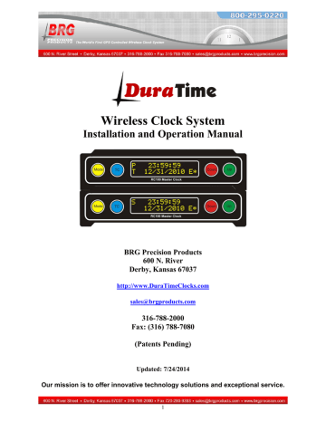Wireless Clock System | Manualzz