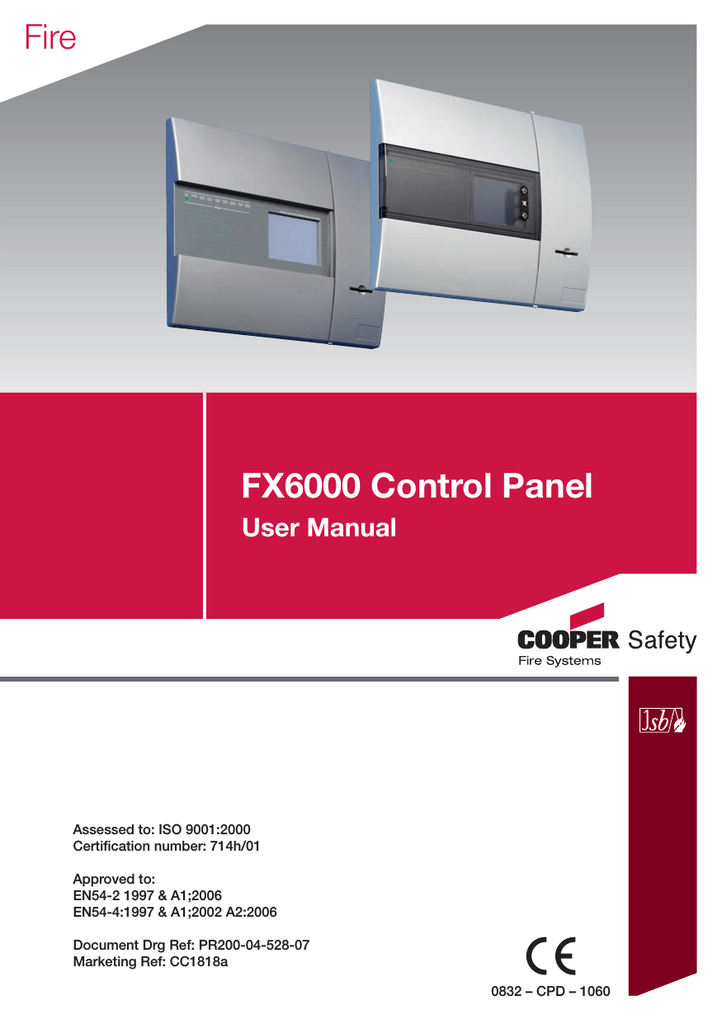 FX6000 Control Panel Fire | Manualzz