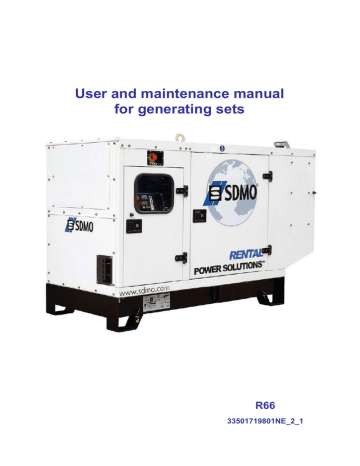 Generating Set R66 User Manual Sdmo Manualzz