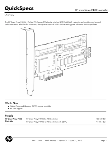 HP Smart Array P400 Controller | Manualzz