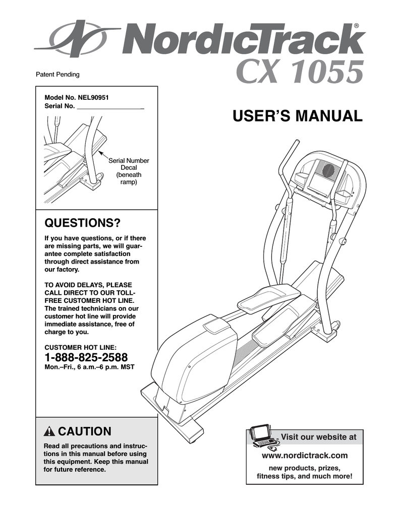 Nordictrack Elliptical Act Manual