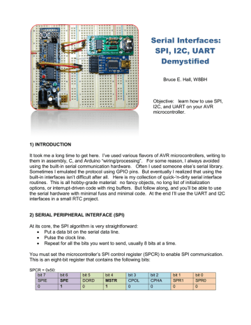 AVR interfaces: SPI, I2C, and UART | Manualzz