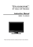 TRANSONIC TC-L3236LCD Instruction manual