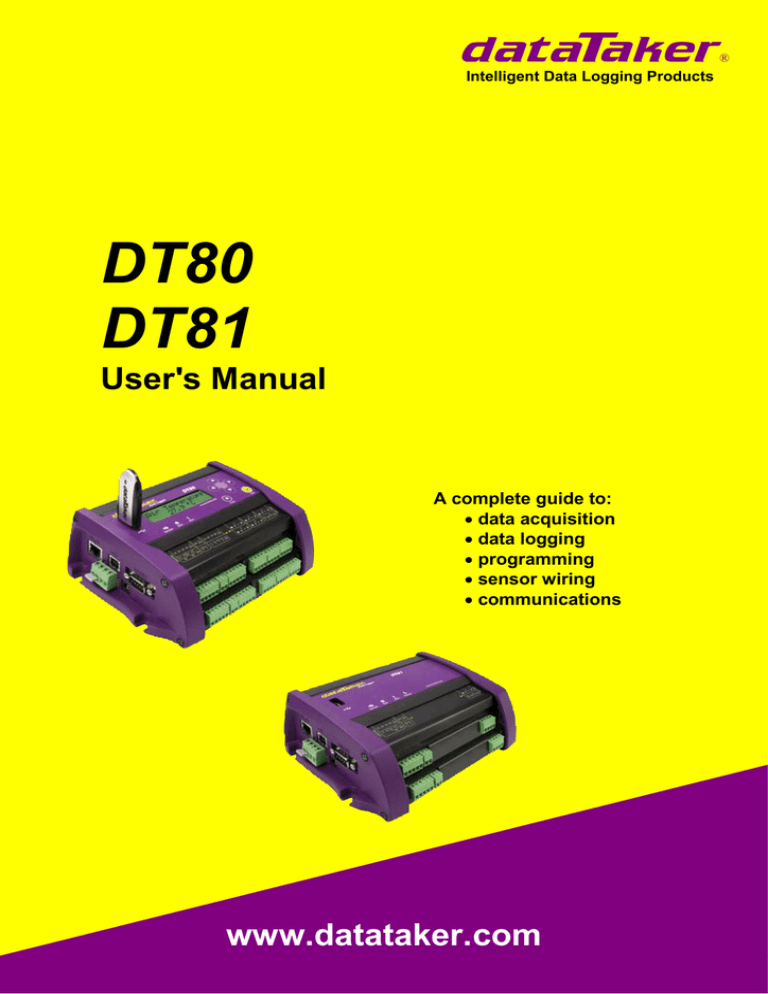 Dt80 Series User S Manual Manualzz