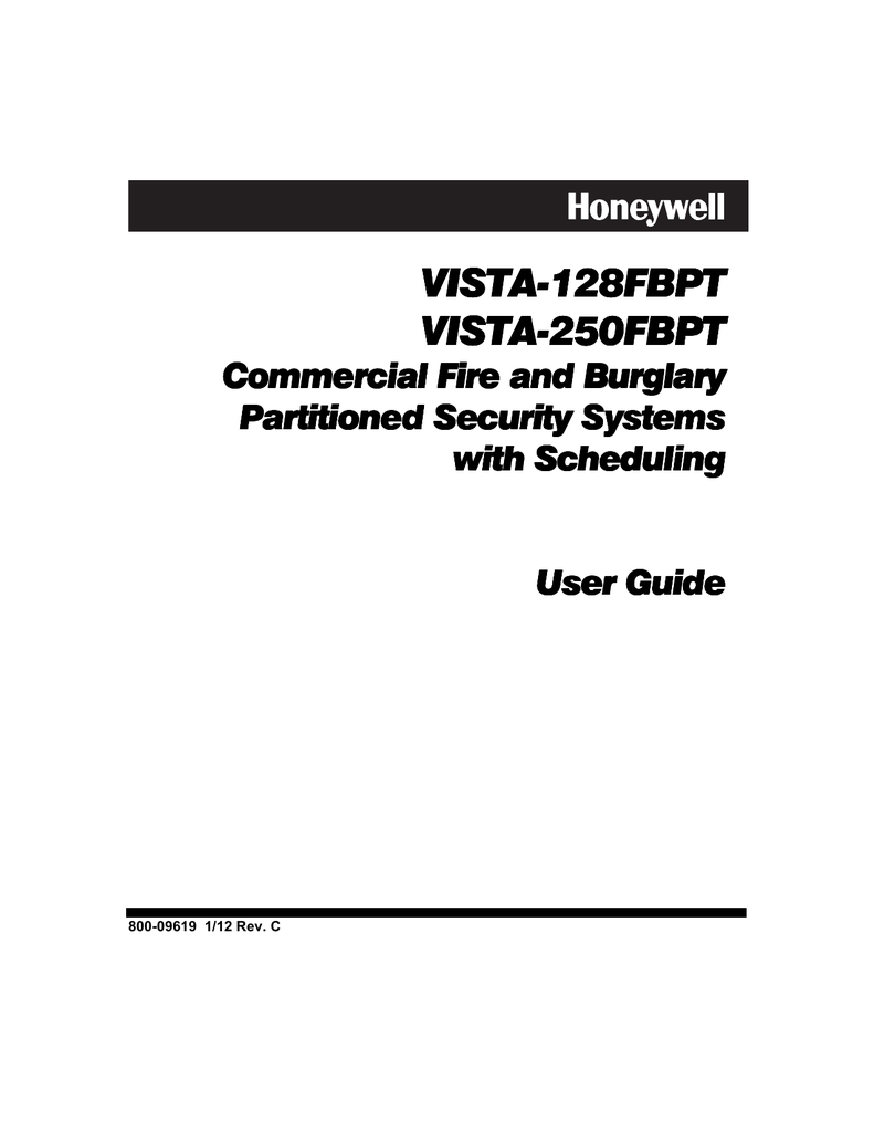 VISTA-128FBPT/VISTA-250FBPT User Manual | Manualzz