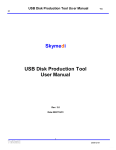 USB Disk Production Tool SK62XX, USB Disk Production Tool SK6281AB User Manual