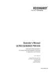 Operator's Manual - Reichhardt PSR ISO