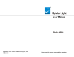 Big Dipper Spider Light LM80 User Manual