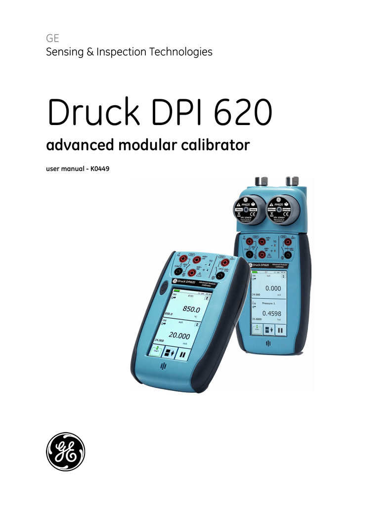 GE Druck DPI 620 | Manualzz