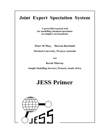 Jess Primer Joint Expert Speciation System Manualzz