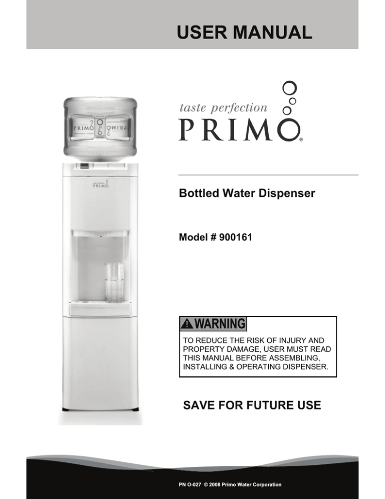 Primo Water Dispenser User Manual