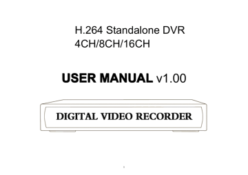 DVR_manual_eng v1.00 | Manualzz