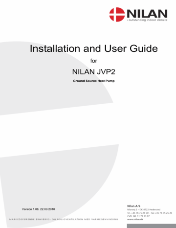Nilan JVP-2-Compact Installation Instructions | Manualzz