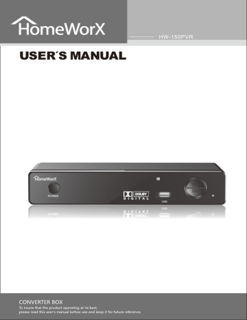 MediaSonic HW-150PVR User manual | Manualzz