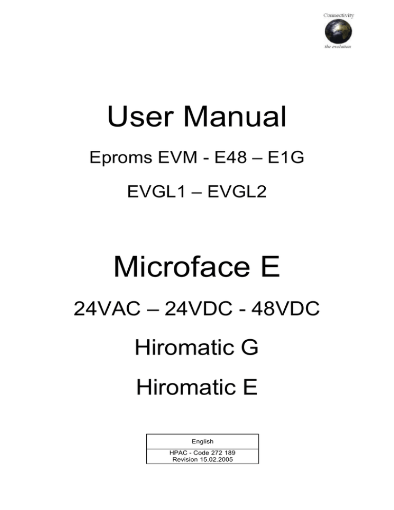 User Manual Microface E Manualzz