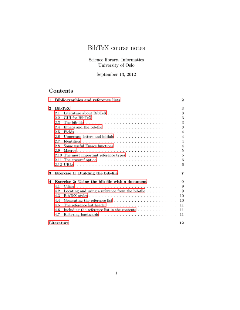 Bibtex Course Notes Manualzz
