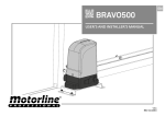 Gate Opener BRAVO 500 User's and Installer's Manual