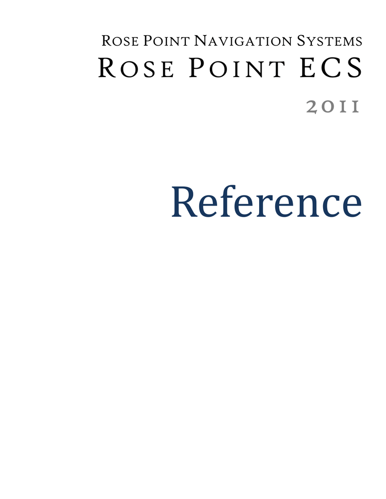 rose point ecs update