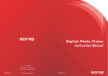 Soniq F800-AU Instruction manual | Manualzz