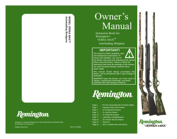 remington gun safe manual